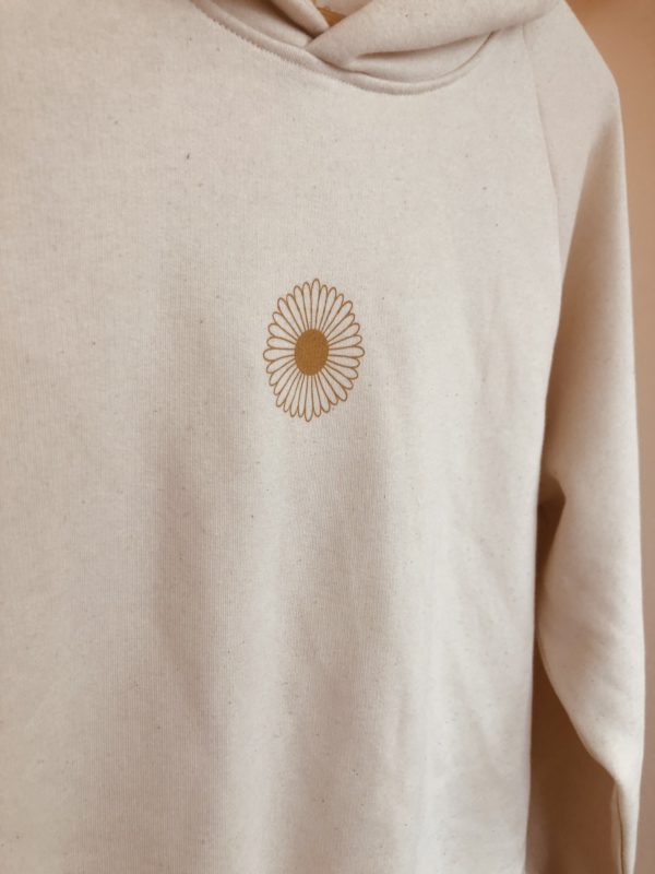 Flower Crop Hoodie · Cream - Image 7