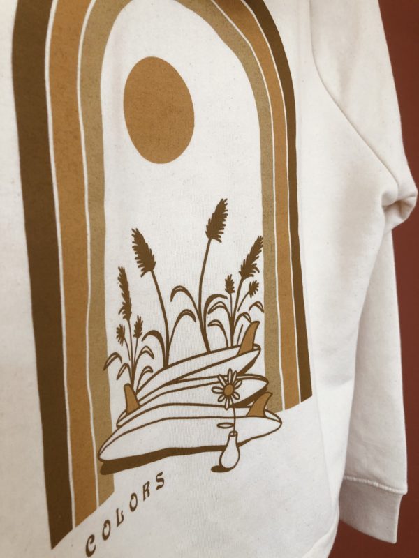 Flower Crop Hoodie · Cream - Image 8