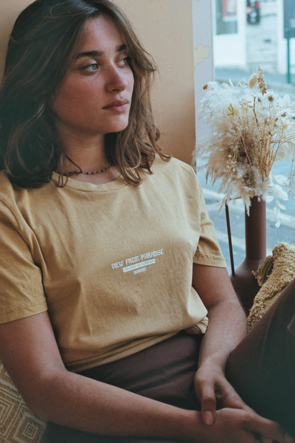 View from Paradise Tee · Mustard - Image 2