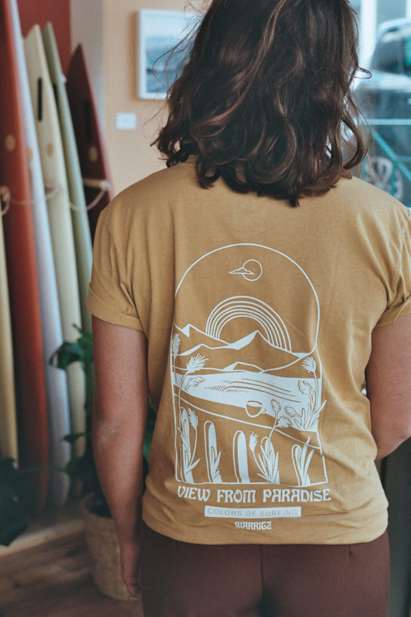 View from Paradise Tee · Mustard - Image 3