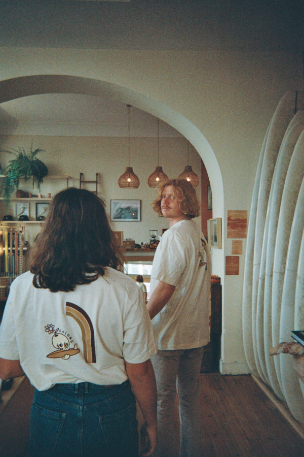 Surf Skull tee · Crème