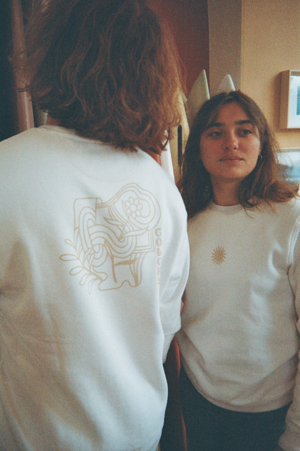 Mellow Rainbow Crewneck · Vintage White - Image 3
