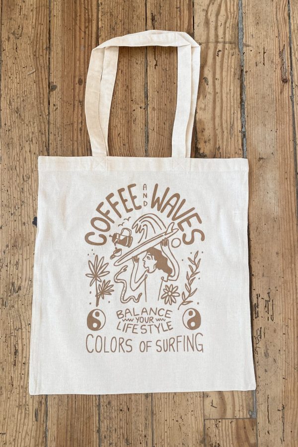 Coffee & Waves Totebag
