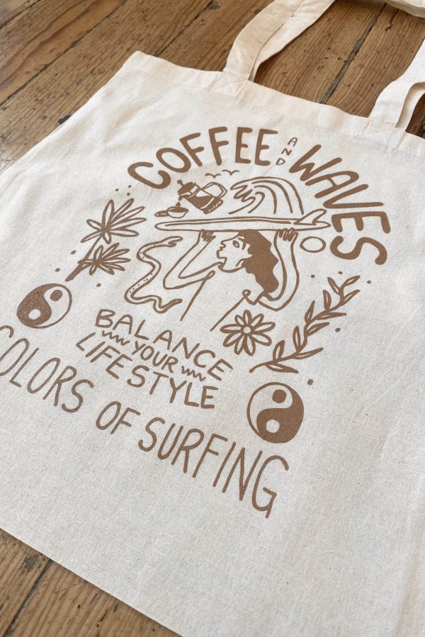 Coffee & Waves Totebag - Image 2